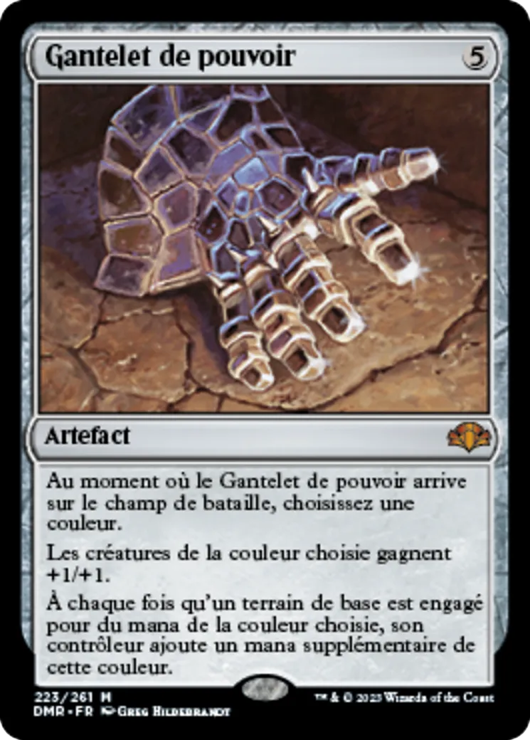 Gantelet de pouvoir — Dominaria Remastered — Magic: The Gathering
