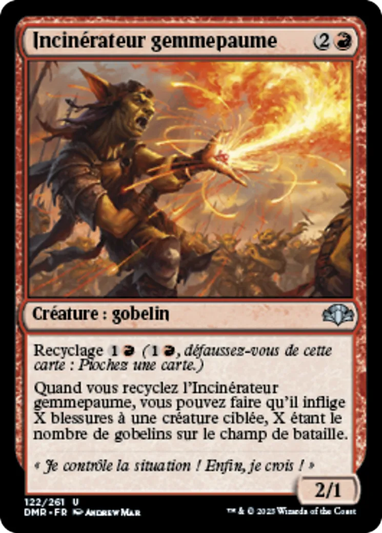 Incinérateur gemmepaume — Dominaria Remastered — Magic: The Gathering