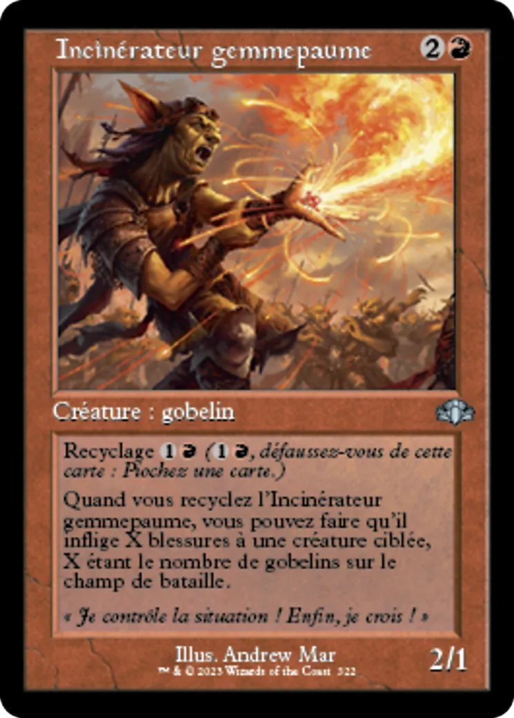 Incinérateur gemmepaume — Dominaria Remastered — Magic: The Gathering