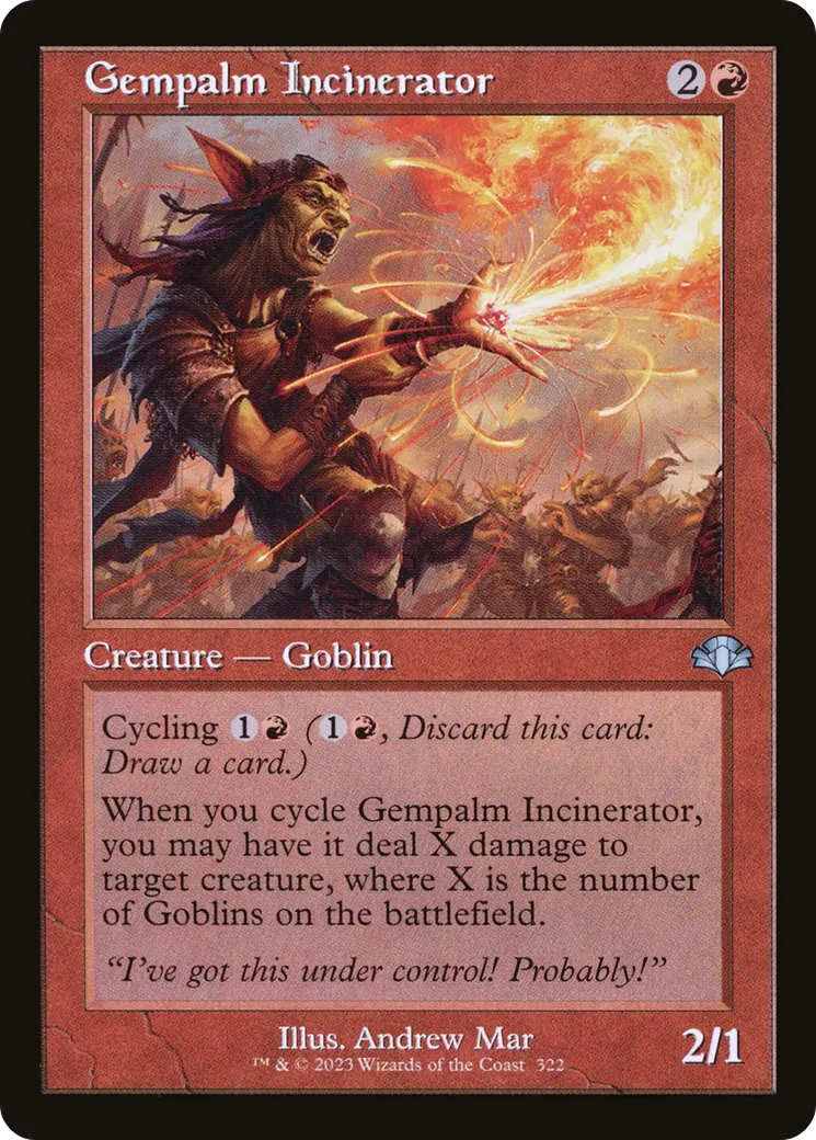 Gempalm Incinerator from Dominaria Remastered - Magic: The Gathering