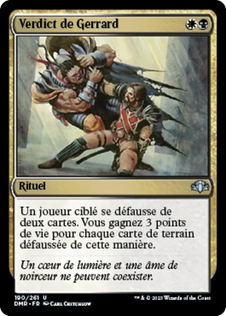 Verdict de Gerrard — Dominaria Remastered — Magic: The Gathering