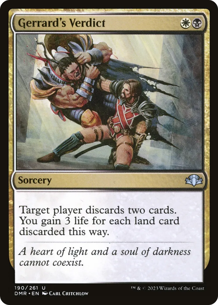 Verdict de Gerrard — Dominaria Remastered — Magic: The Gathering