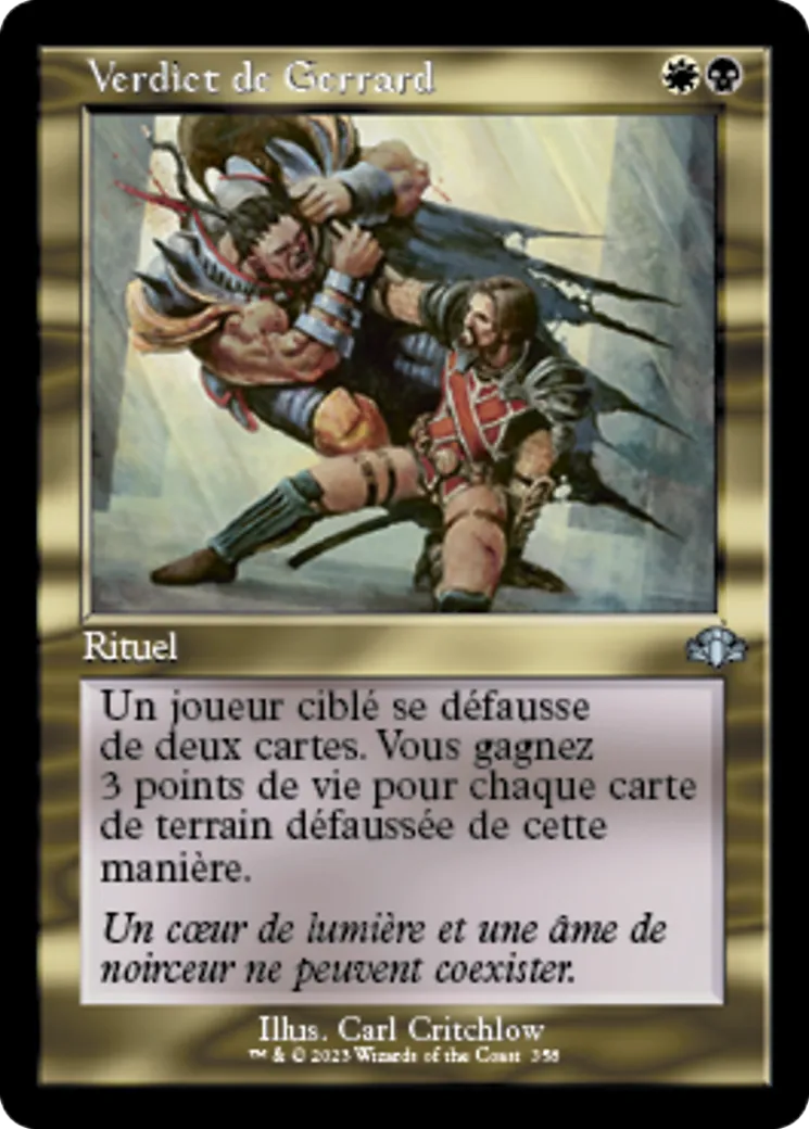 Verdict de Gerrard — Dominaria Remastered — Magic: The Gathering