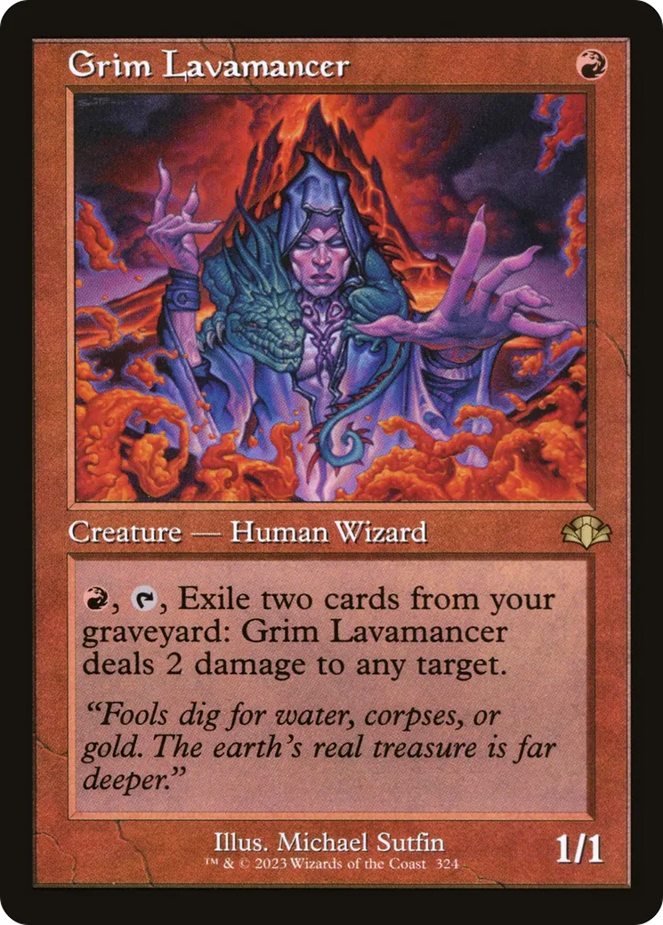 Grim Lavamancer — Dominaria Remastered — Magic: The Gathering