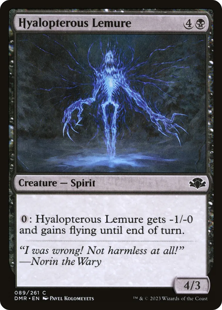 Hyalopterous Lemure — Dominaria Remastered — Magic: The Gathering