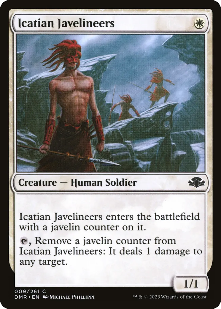 Javeliniers icatians — Dominaria Remastered — Magic: The Gathering