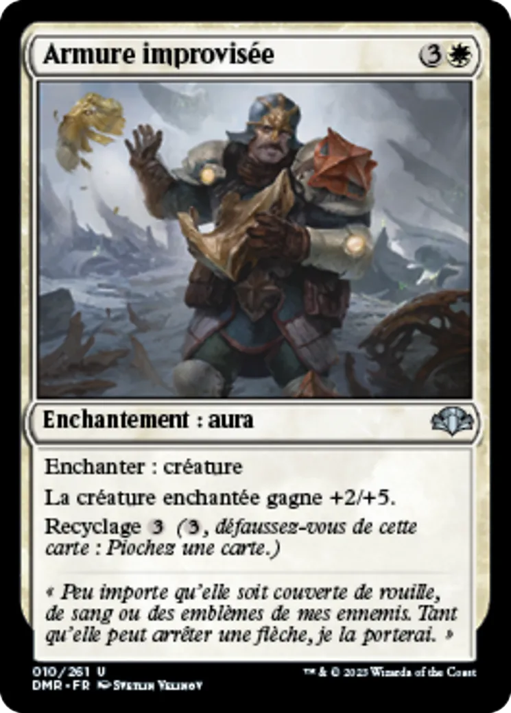 Armure improvisée — Dominaria Remastered — Magic: The Gathering