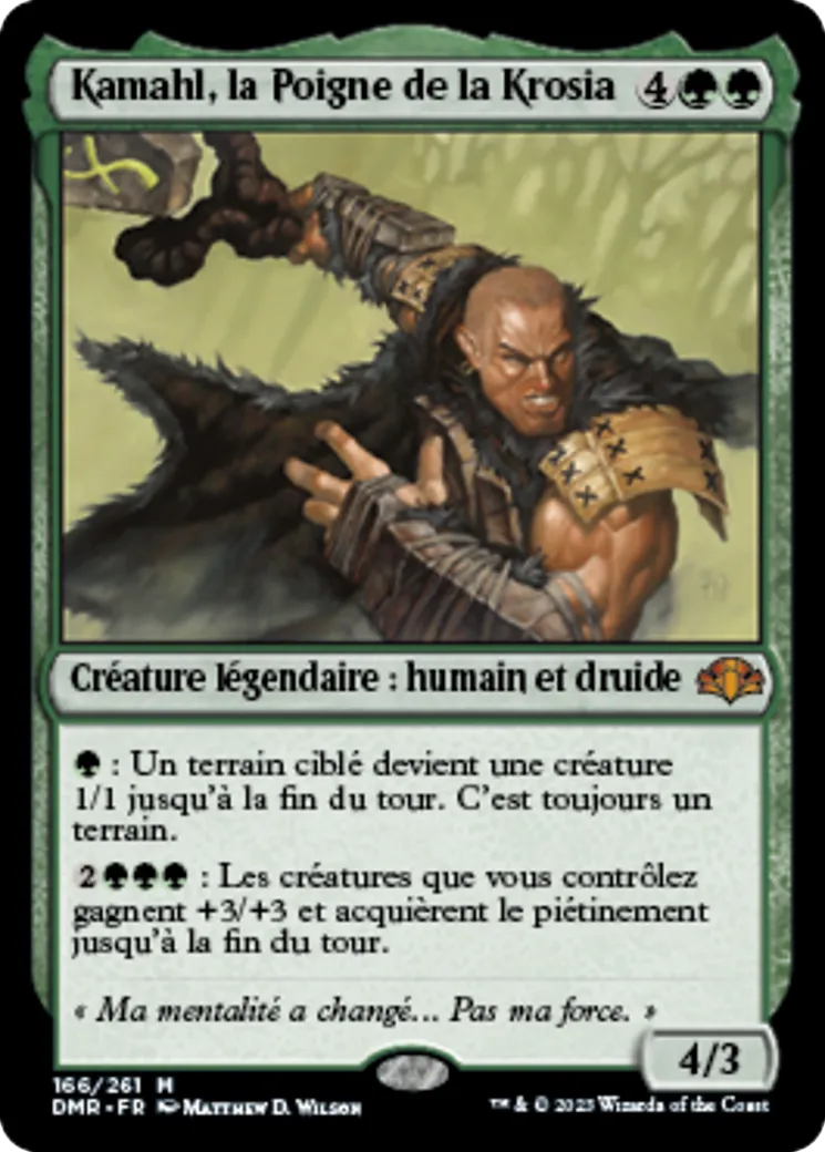 Kamahl, la Poigne de la Krosia — Dominaria Remastered — Magic: The Gathering