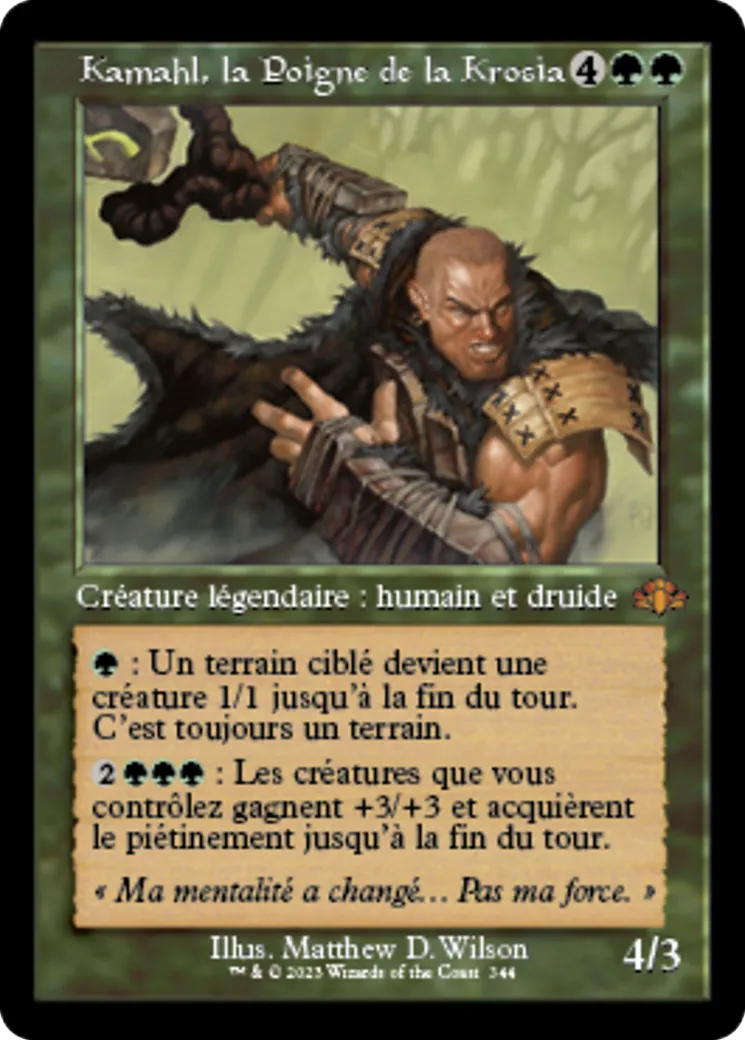 Kamahl, la Poigne de la Krosia — Dominaria Remastered — Magic: The Gathering