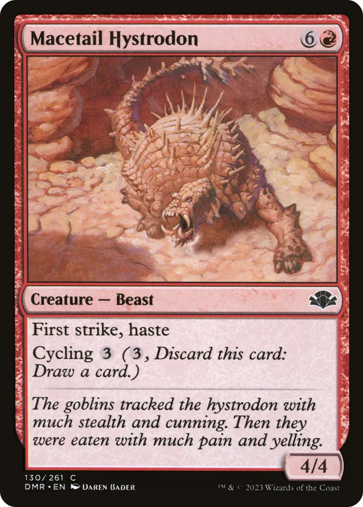 Macetail Hystrodon from Dominaria Remastered - Magic: The Gathering