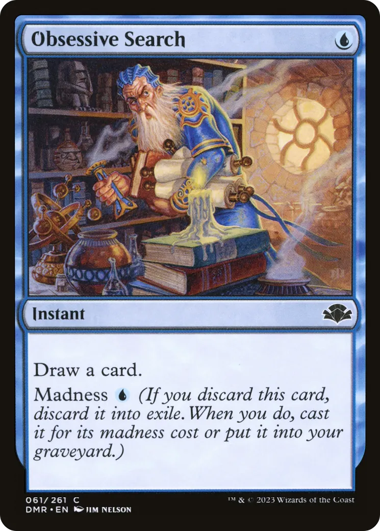 Obsessive Search from Dominaria Remastered - Magic: The Gathering