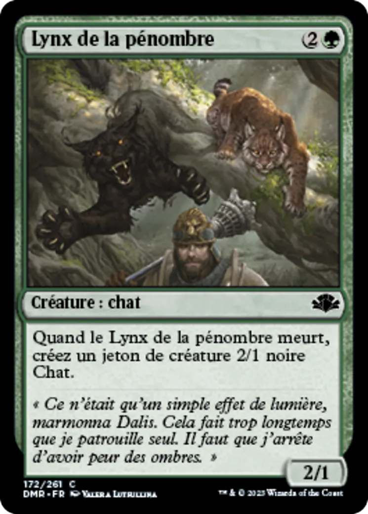 Lynx de la pénombre — Dominaria Remastered — Magic: The Gathering