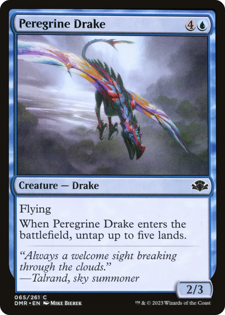 Peregrine Drake from Dominaria Remastered - Magic: The Gathering