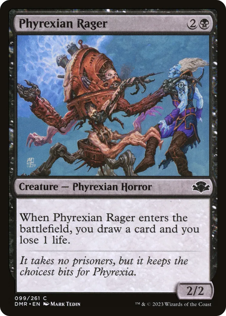 Phyrexian Rager — Dominaria Remastered — Magic: The Gathering