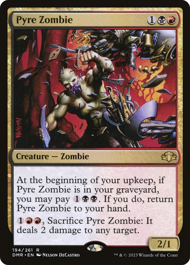 Zombie des bûchers — Dominaria Remastered — Magic: The Gathering