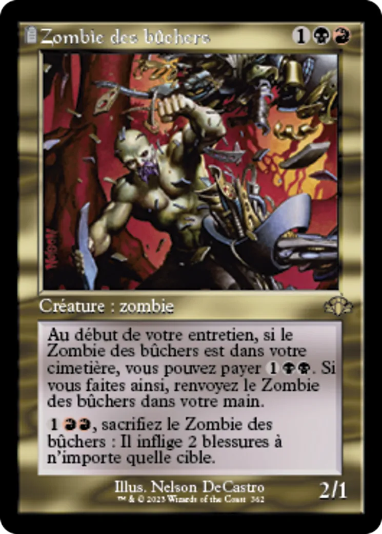 Zombie des bûchers — Dominaria Remastered — Magic: The Gathering