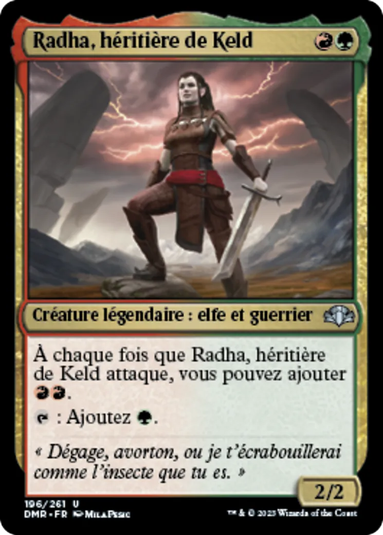 Radha, héritière de Keld — Dominaria Remastered — Magic: The Gathering