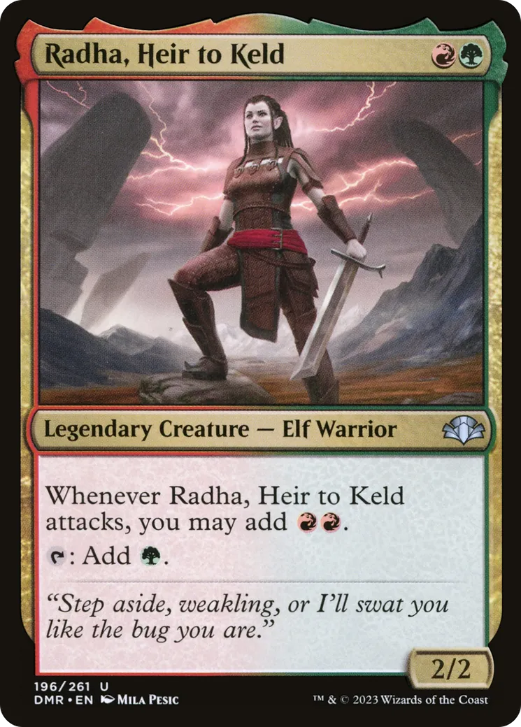 Radha, Heir to Keld — Dominaria Remastered — Magic: The Gathering