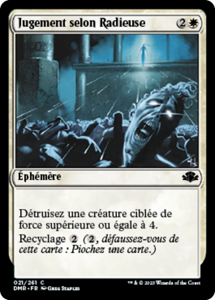Jugement selon Radieuse — Dominaria Remastered — Magic: The Gathering
