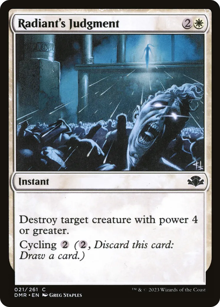 Jugement selon Radieuse — Dominaria Remastered — Magic: The Gathering