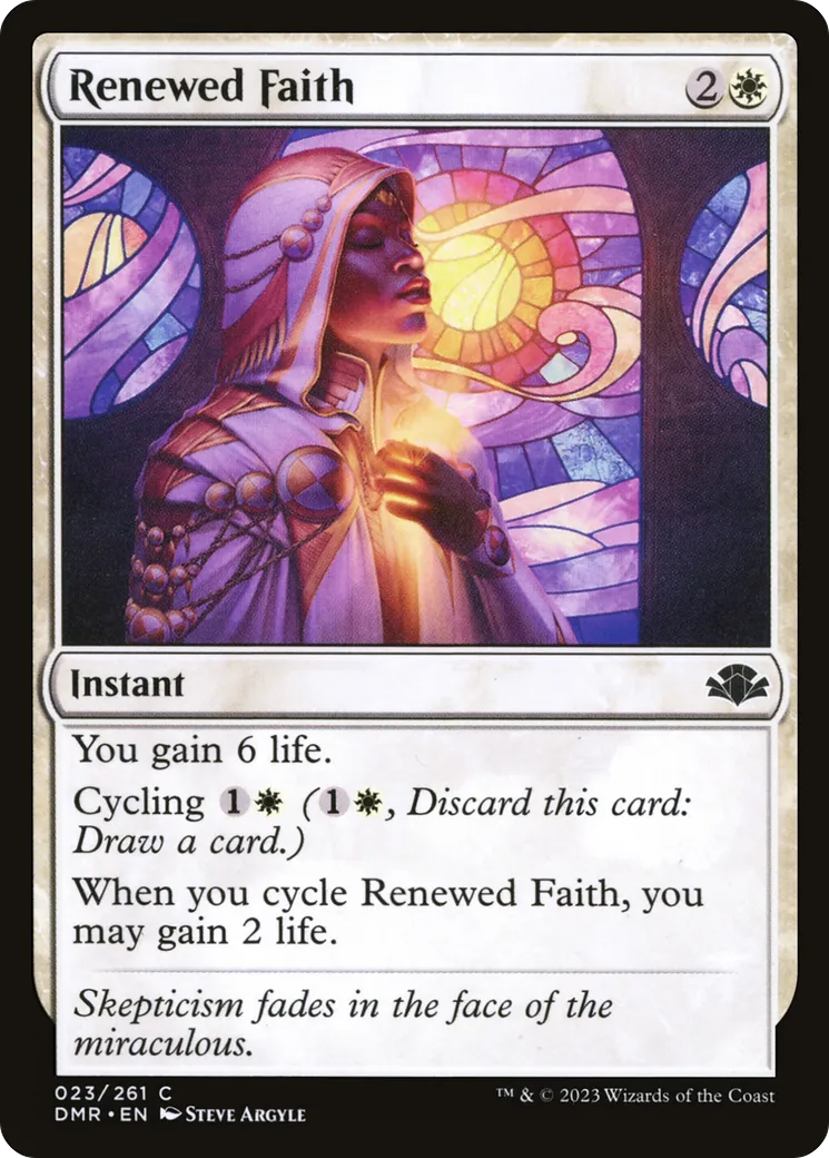 Renewed Faith — Dominaria Remastered — Magic: The Gathering