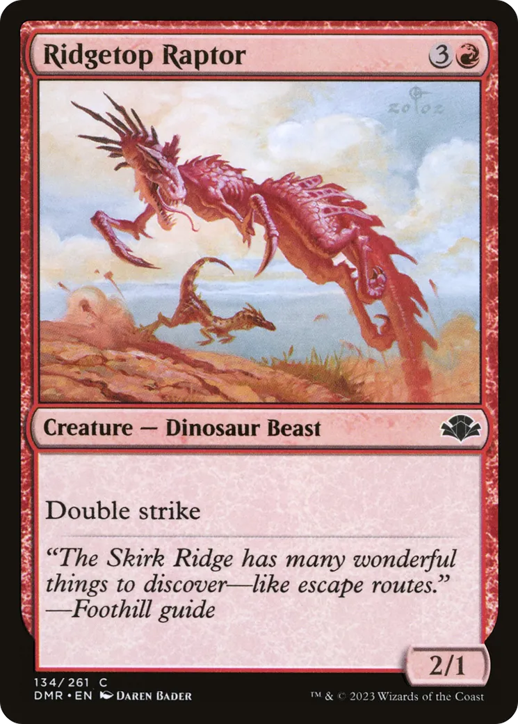 Ridgetop Raptor — Dominaria Remastered — Magic: The Gathering