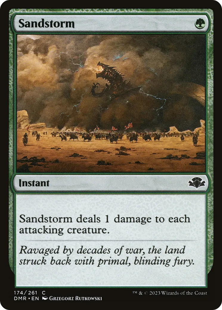 Sandstorm from Dominaria Remastered - Magic: The Gathering