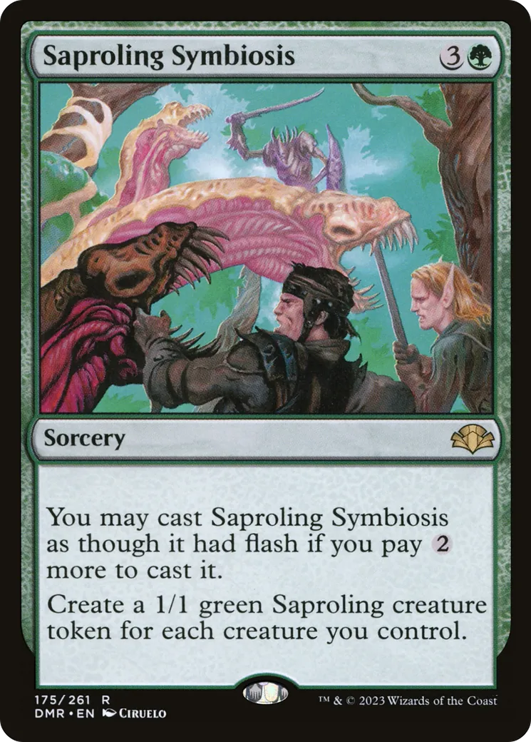 Saproling Symbiosis — Dominaria Remastered — Magic: The Gathering
