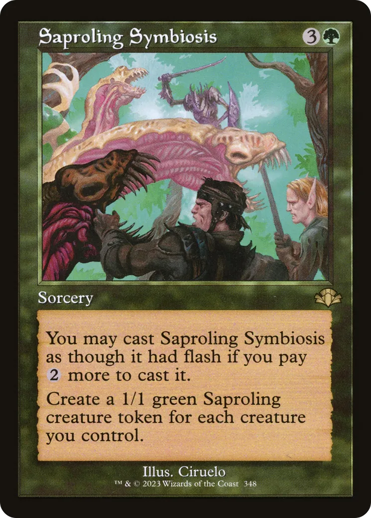 Saproling Symbiosis — Dominaria Remastered — Magic: The Gathering