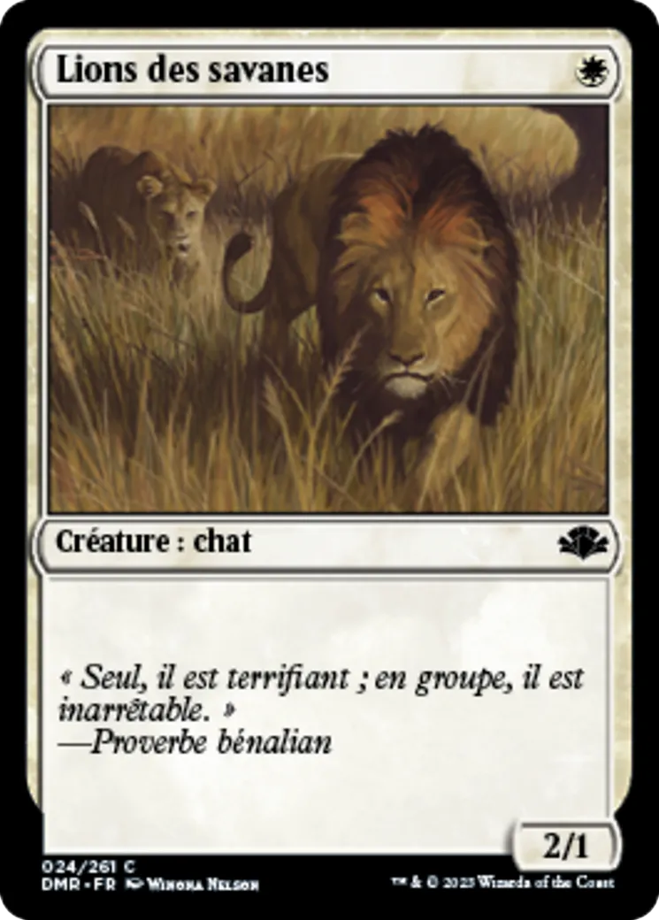 Lions des savanes — Dominaria Remastered — Magic: The Gathering