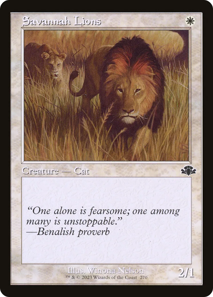 Lions des savanes — Dominaria Remastered — Magic: The Gathering
