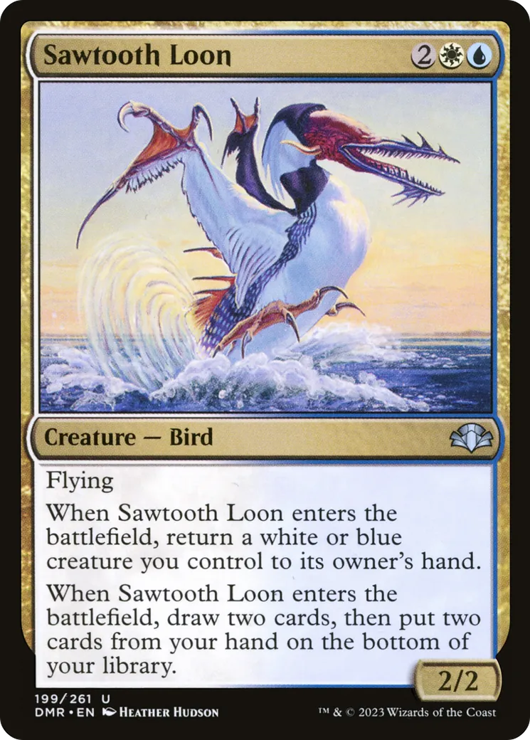 Sawtooth Loon from Dominaria Remastered - Magic: The Gathering