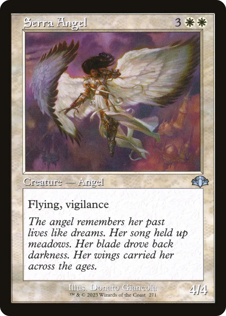 Serra Angel from Dominaria Remastered - Magic: The Gathering