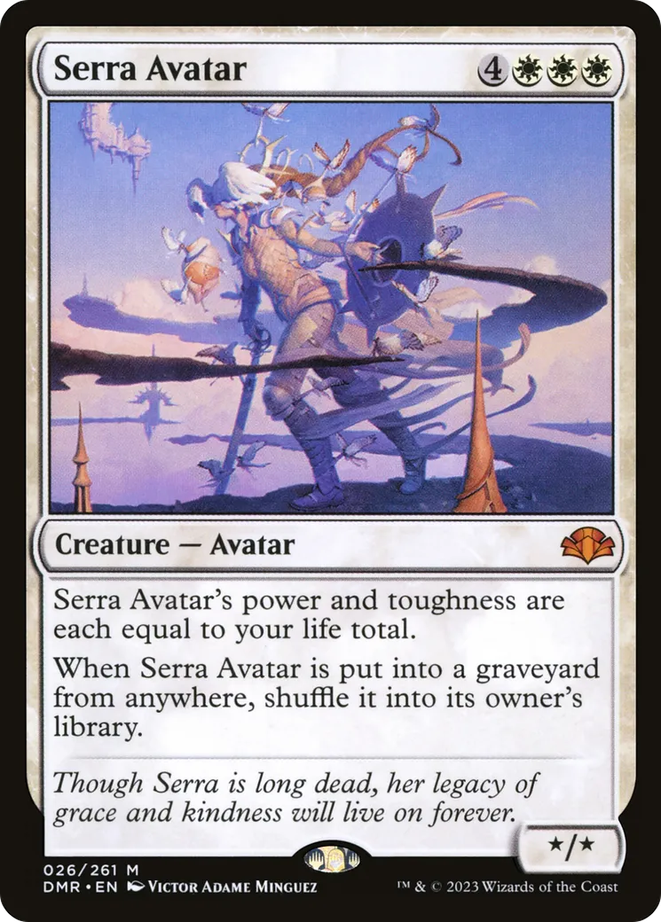 Serra Avatar — Dominaria Remastered — Magic: The Gathering
