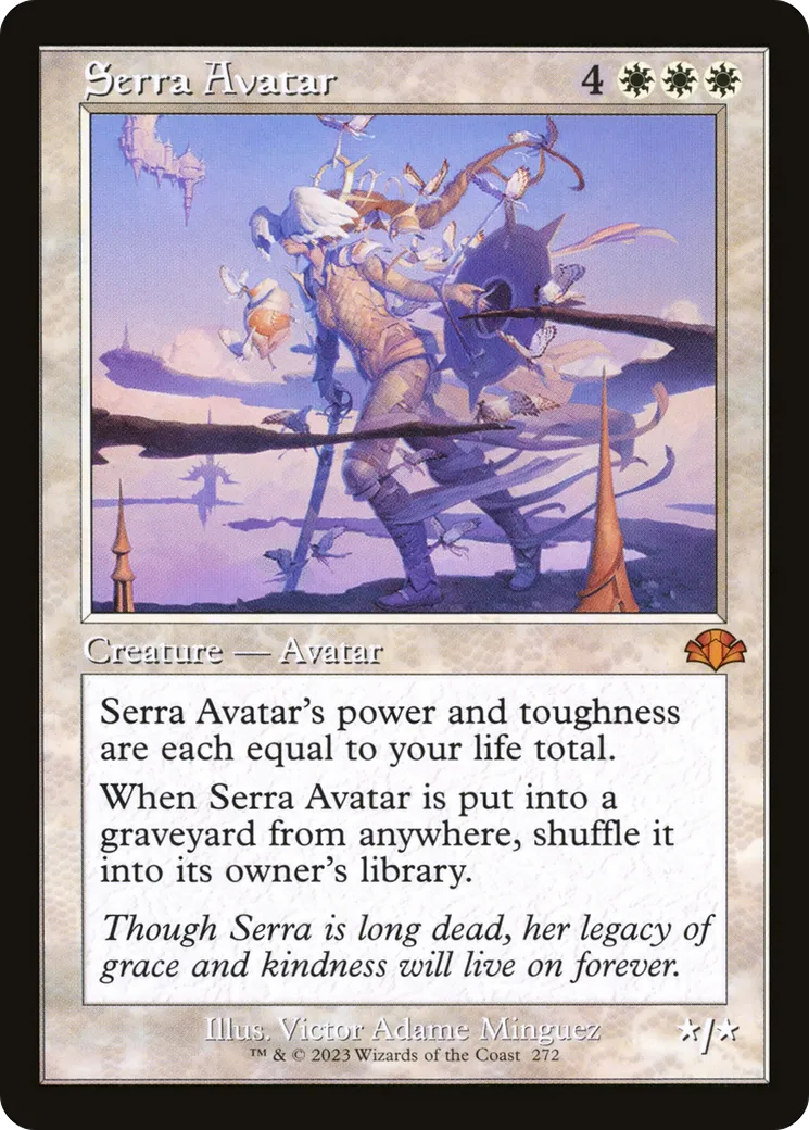 Serra Avatar — Dominaria Remastered — Magic: The Gathering