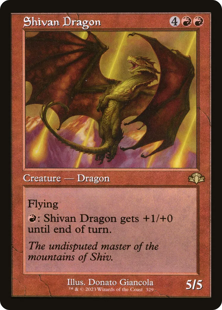 Shivan Dragon — Dominaria Remastered — Magic: The Gathering