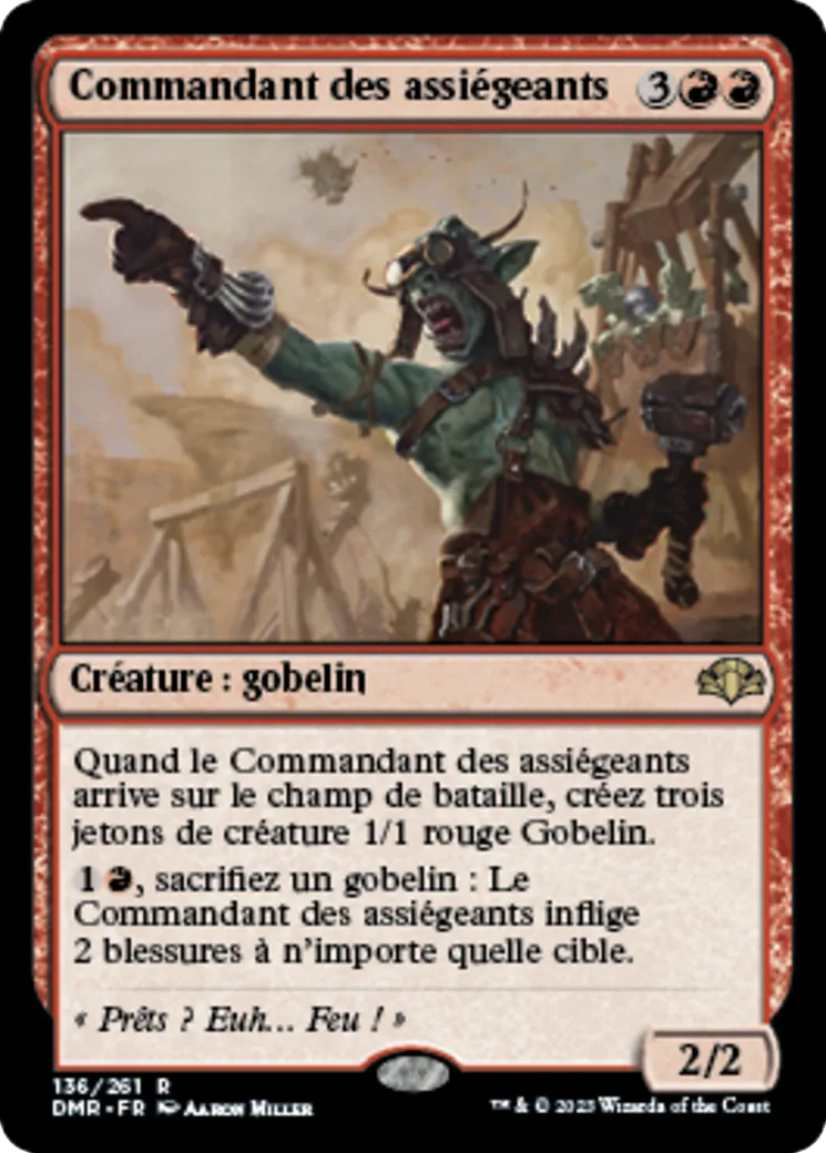 Commandant des assiégeants — Dominaria Remastered — Magic: The Gathering