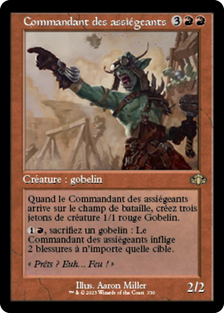 Commandant des assiégeants from Dominaria Remastered - Magic: The Gathering