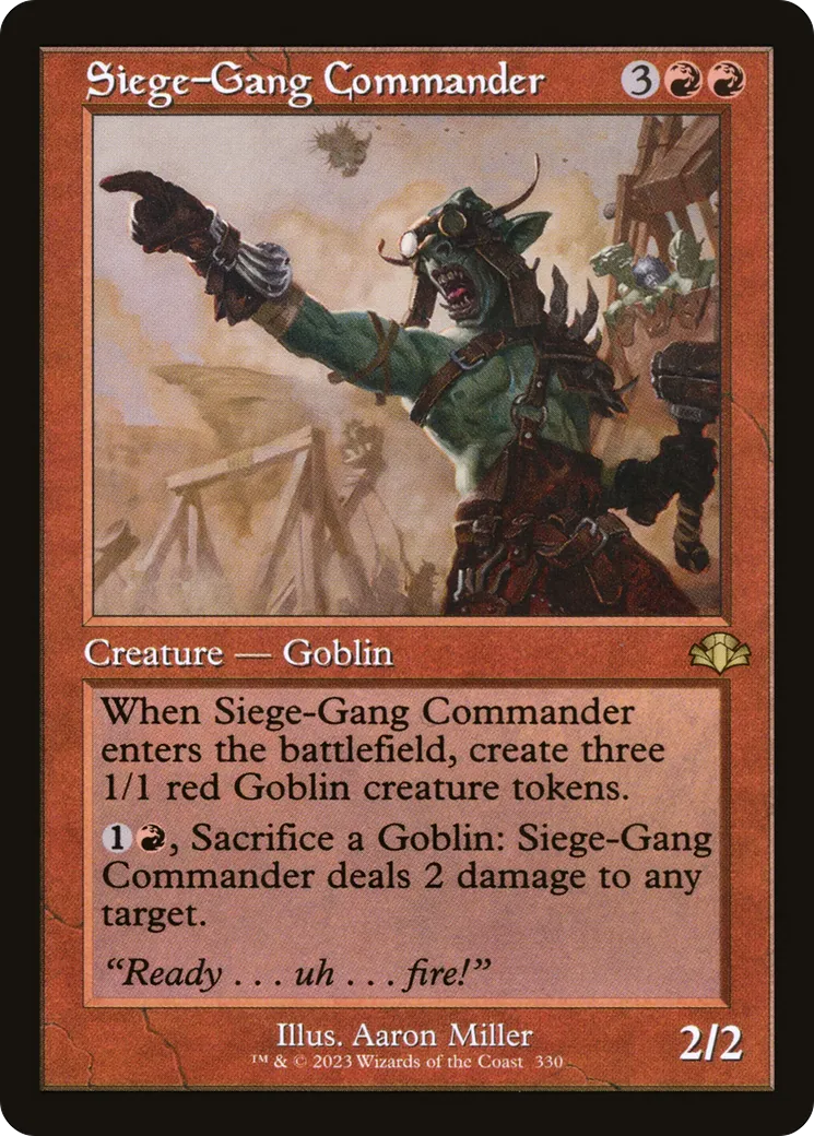 Commandant des assiégeants — Dominaria Remastered — Magic: The Gathering