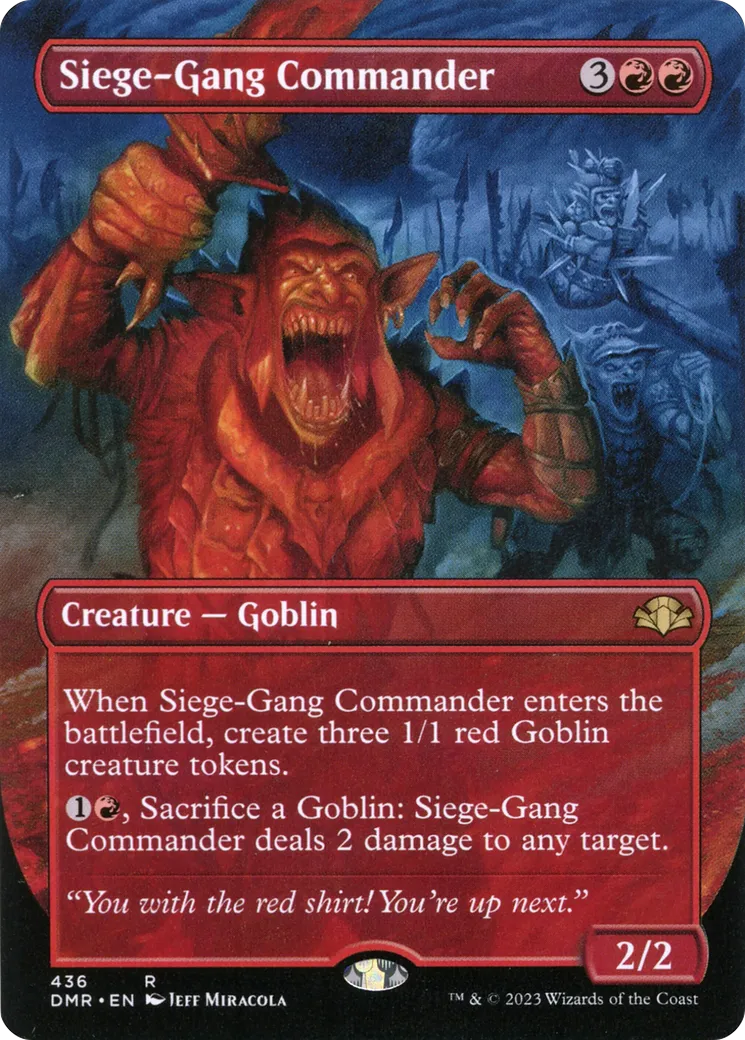 Siege-Gang Commander from Dominaria Remastered - Magic: The Gathering