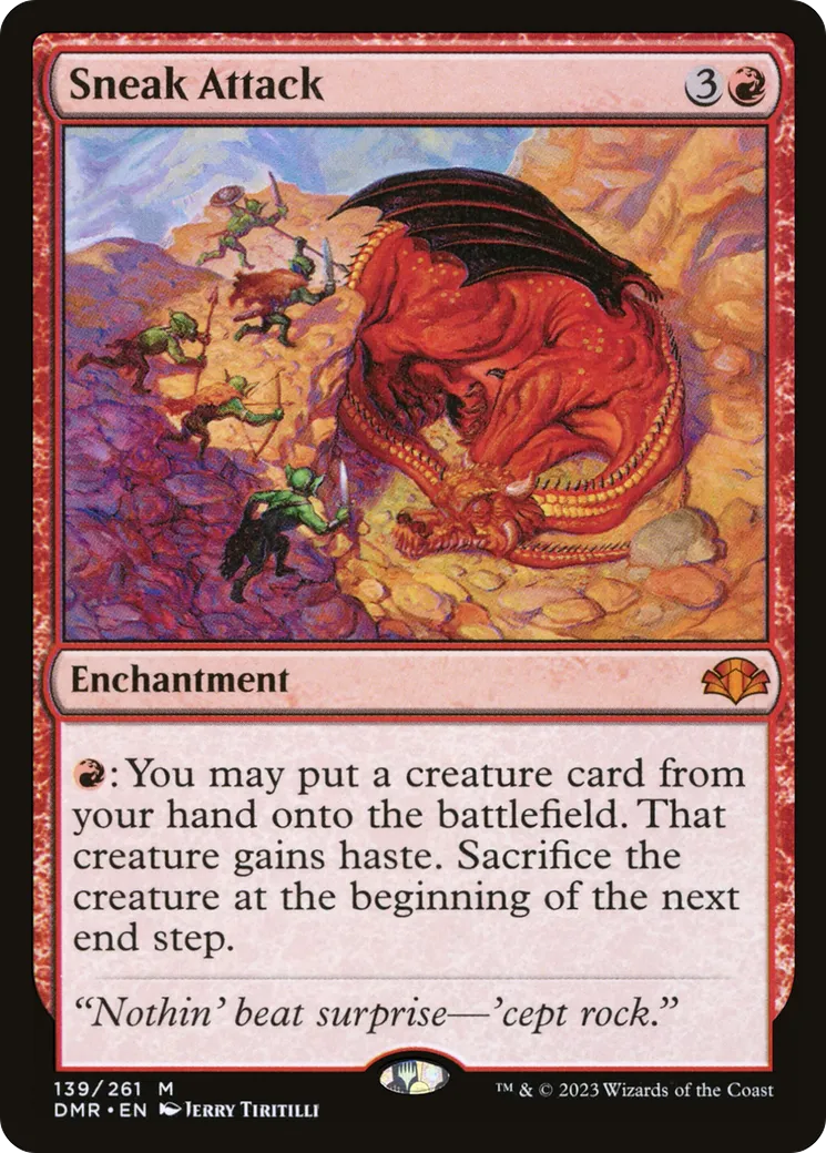 Sneak Attack — Dominaria Remastered — Magic: The Gathering