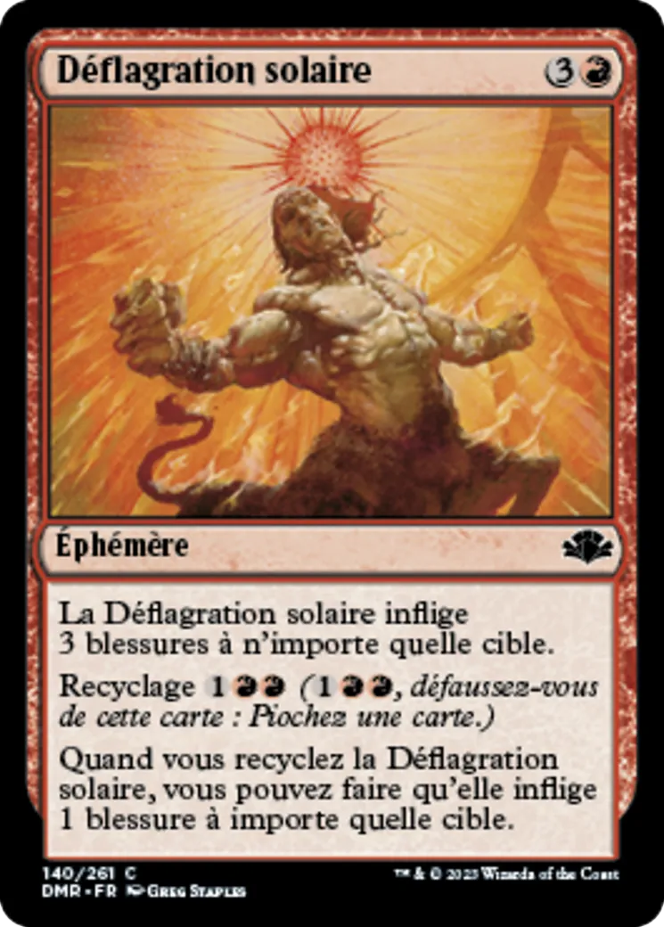 Déflagration solaire — Dominaria Remastered — Magic: The Gathering