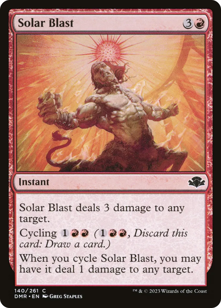 Déflagration solaire — Dominaria Remastered — Magic: The Gathering