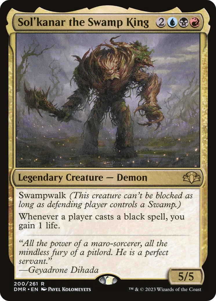 Sol'kanar the Swamp King — Dominaria Remastered — Magic: The Gathering