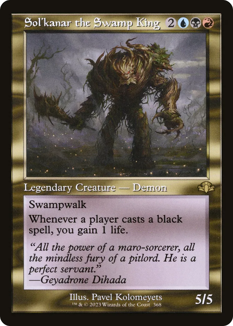 Sol'kanar the Swamp King — Dominaria Remastered — Magic: The Gathering