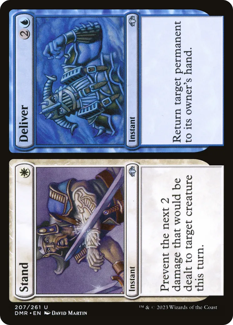 Stand // Deliver — Dominaria Remastered — Magic: The Gathering