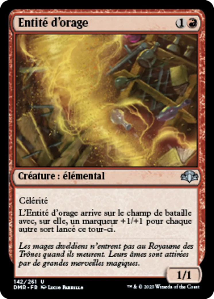 Entité d'orage — Dominaria Remastered — Magic: The Gathering