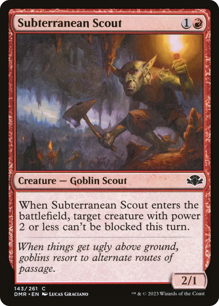 Éclaireur souterrain — Dominaria Remastered — Magic: The Gathering
