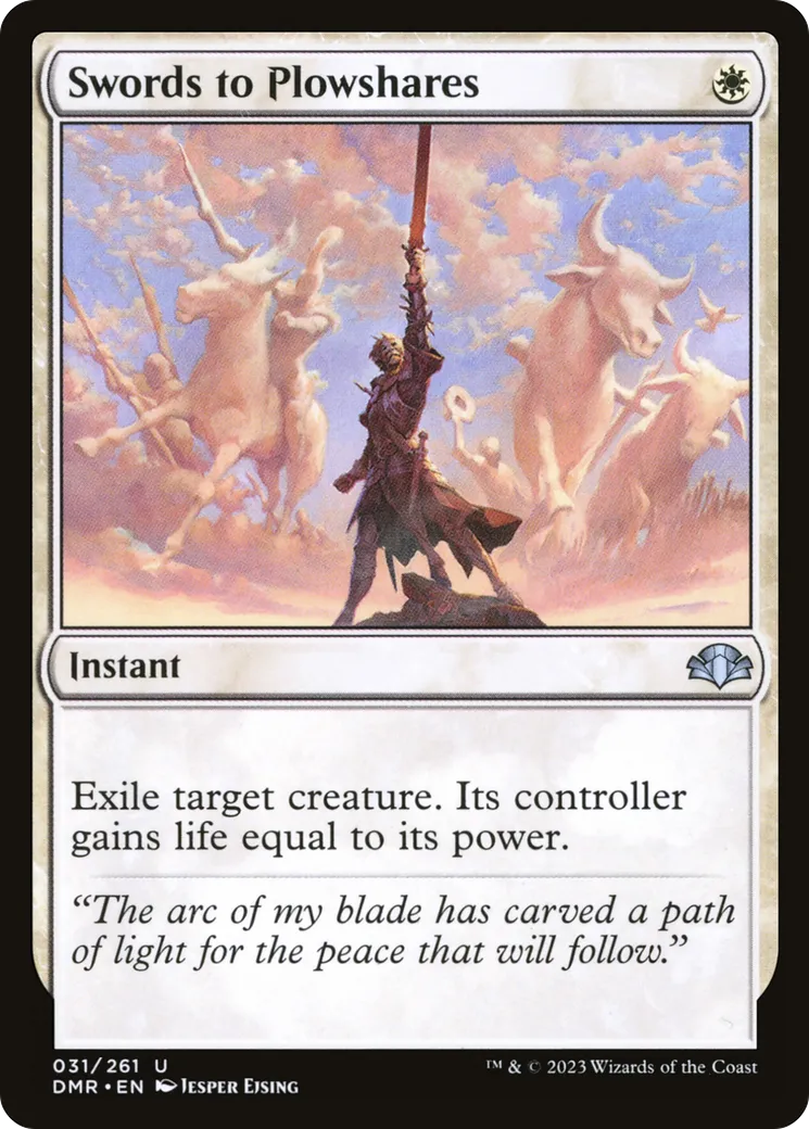 Swords to Plowshares — Dominaria Remastered — Magic: The Gathering