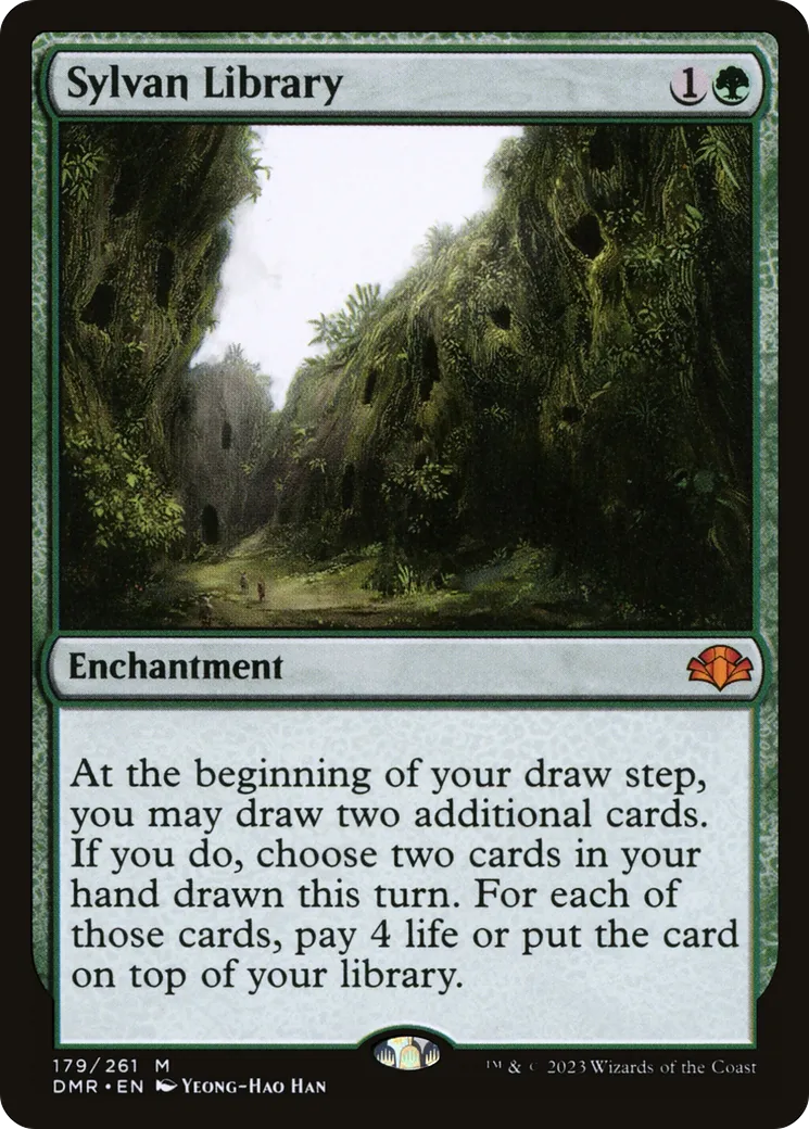 Sylvan Library — Dominaria Remastered — Magic: The Gathering